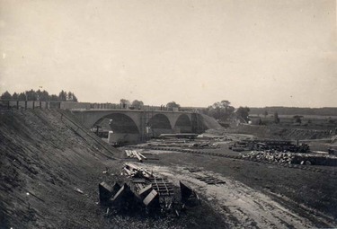 Stavba mostu 9.8.1934